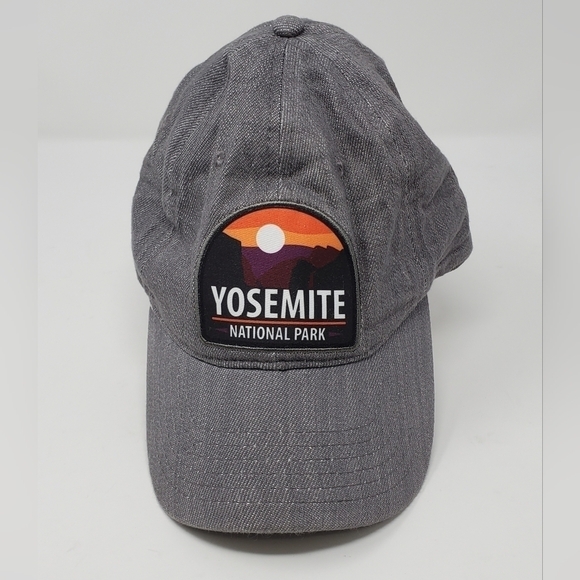 YOSEMITE NATIONAL PARK 100% COTTON GREY BASEBALL HAT UNISEX TRAVEL TOURIST - Picture 1 of 12